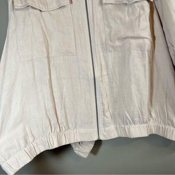 ✨ Torrid Cream Dual Fold Zip Front Cropped Jacket 4X NWT - Picture 8 of 14